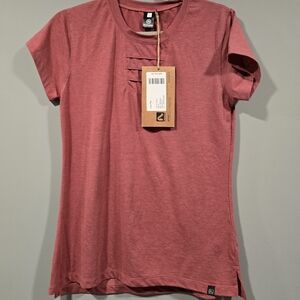 Flylow Women's Lana Tee Short Sleeve Blush Large LG L Brand New W Tags NWT S